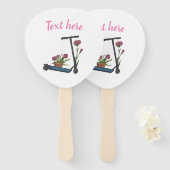 スイートアートスケッチ夏期ファンのセット ハンドファン (正面&裏面)