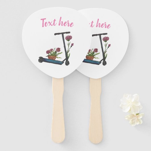 スイートアートスケッチ夏期ファンのセット ハンドファン (正面&裏面)