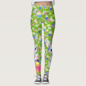 スイートイースターバニーバスケットエッグレギンス レギンス (正面)