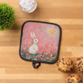 スイートイースターバニー 鍋敷き (トップダウン)