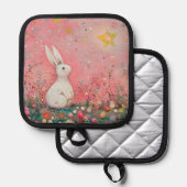 スイートイースターバニー 鍋敷き (正面/裏面)