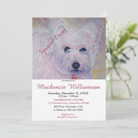 スイートウェスティウィッシュハッピーバースデー 招待状 (スタンド正面)