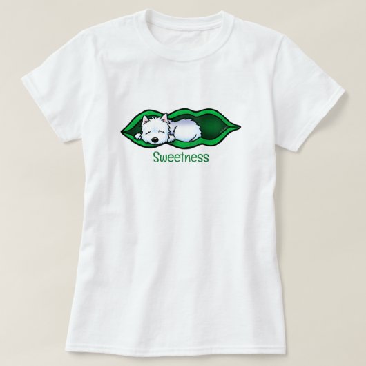 スイートウェスティテリアエンドウのさやTシャツ Tシャツ (デザイン正面)