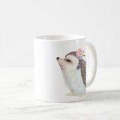 スイートウォーターカラーハリネズミ コーヒーマグカップ (正面右)