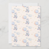 スイートウォーターカラーヒッポバースデーパーティー 招待状 (裏面)