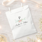 スイートウォーターカラーフローラピンクの好意バッグ フェイバーバッグ (クリップ留めされた状態)