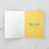 スイートウォーターカラーブーケ誕生日 カード (内部)