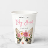 スイートウォーター子猫ガールベビーシャワー 紙コップ (裏面)