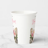 スイートウォーター子猫ガールベビーシャワー 紙コップ (左)