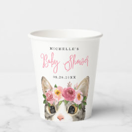 スイートウォーター子猫ガールベビーシャワー 紙コップ