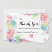 スイートウォーター結婚カラーBoho's Glass サンキューカード (正面)