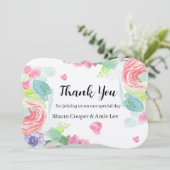 スイートウォーター結婚カラーBoho's Glass サンキューカード (スタンド正面)