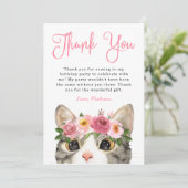 スイートウォーター色子猫誕生日 サンキューカード (スタンド正面)