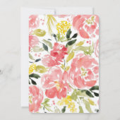 スイートウォーター開花ブライダルシャワー招待 招待状 (裏面)