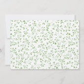 スイートウッドランドアニマルズベビーシャワー招待状 招待状 (裏面)