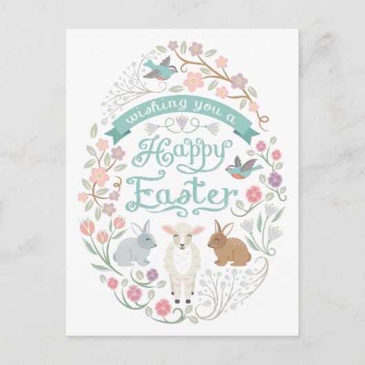 スイートウッドランドイースターエッグハガキ シーズンポストカード (正面)