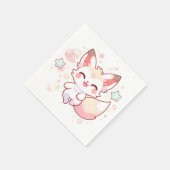 スイートウッドランドキツネベビーシャワー スタンダードカクテルナプキン (角)