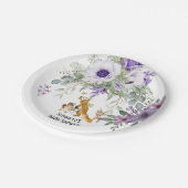 スイートウッドランドグリーンリーベビーシャワー誕生日 ペーパープレート (アングル)