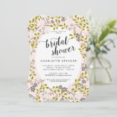 スイートウッドランドフローラガーデンブライダルシャワー 招待状 (スタンド正面)