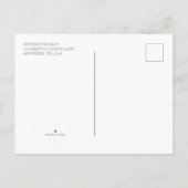 スイートウッドランドラクーンフローラボホベイビーシャワー インビテーションポストカード (裏面)