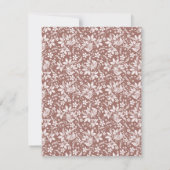 スイートウッドランド動物のベビーシャワー 招待状 (裏面)