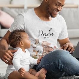 スイートウッドランド動物の赤ちゃんシャワーダダベアー Tシャツ