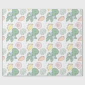 スイートウミガメ及びベビーラッピング紙 ラッピングペーパー (フラット)
