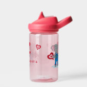 スイートエレファントとハートキッドウォーターボトル ウォーターボトル (左面)