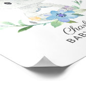 スイートエレファントウェルカムベビーシャワーポスター ポスター (角)