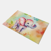 スイートエレファントウォーター色 ドアマット (アングル)