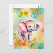 スイートエレファントウォーター色 ポストカード (正面/裏面)