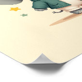 スイートエレファントサファリ子供部屋ウォールアート ポスター (角)