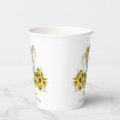 スイートエレファントニュートラルベビーシャワー 紙コップ (右)