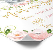 スイートエレファントピンクフローラ金ゴールドママ – オーサバーミモサ ポスター (角)