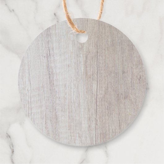 スイートエレファントフローラ素朴ガールベビーシャワー フェイバータグ (裏面)