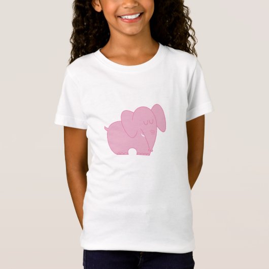 スイートエレファント（ピンク） Tシャツ (正面)