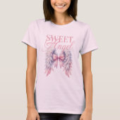 スイートエンジェルピンクコケットウィングス Tシャツ (正面)