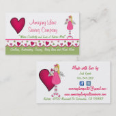 スイートエンジェル&ハートカスタムビジネスカード 名刺 (正面/裏面)