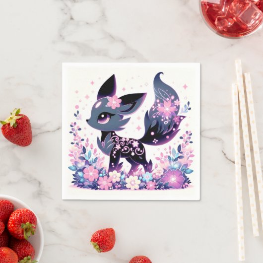 スイートエンチャントキツネベビーシャワー スタンダードカクテルナプキン (インサイチュ)