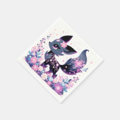 スイートエンチャントキツネベビーシャワー スタンダードカクテルナプキン (角)