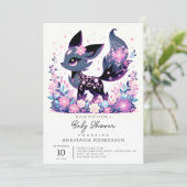 スイートエンチャントキツネベビーシャワー 招待状 (スタンド正面)