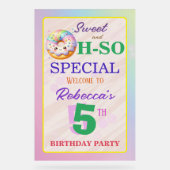 スイートオッソ特別誕生日ドーナツ アクリルサイン (正面)