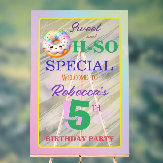 スイートオッソ特別誕生日ドーナツ アクリルサイン (ニュートラル)