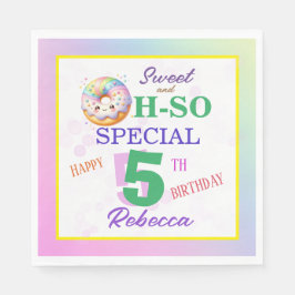 スイートオッソ特別誕生日ドーナツ スタンダードランチョンナプキン