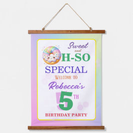 スイートオッソ特別誕生日ドーナツ 吊り下げ型タペストリー