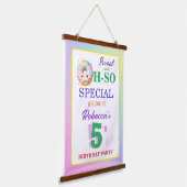 スイートオッソ特別誕生日ドーナツ 吊り下げ型タペストリー (傾斜あり)