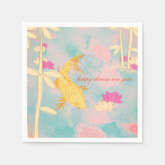 スイートオレンジコイ スタンダードカクテルナプキン (正面)