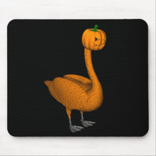 スイートオレンジハロウィンスワン マウスパッド