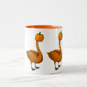 スイートオレンジハロウィーンスワン ツートーンマグカップ (中央)