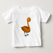 スイートオレンジハロウィーンスワン ベビーTシャツ (正面)